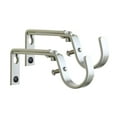 thumbnail image 1 of MERIVILLE Set of 2 Curtain Drapery Rod Bracket for 1 1/4-Inch Rod, Adjustable (Pewter), 1 of 5