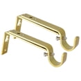 thumbnail image 1 of MERIVILLE Set of 2 Gold Curtain Drapery Rod Bracket for 3/4" Rod, Adjustable, 1 of 4