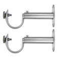 thumbnail image 1 of MERIVILLE Set of 2 Pewter Zinc Curtain Drapery Rod Bracket for 1 1/4" Rod, Adjustable, 1 of 3