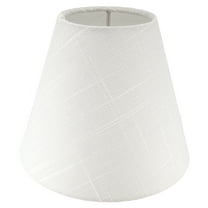 MERIVILLE Single White Linen Chandelier Lamp Shades, Designed for Candelabra Bulbs with Easy Clip-On Fitter, 3" X 6" X 5"