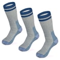 thumbnail image 1 of MERIWOOL Merino Wool Hiking Socks for Men and Women - 3 Pairs Midweight Cushioned - Warm n Breathable (Large, Cloud), 1 of 9