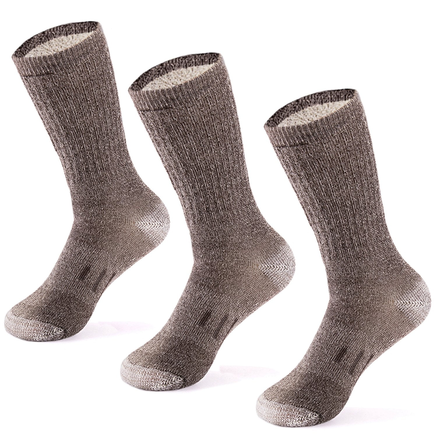 MERIWOOL 3 Pairs Merino Wool Blend Socks - Choose Your Size 