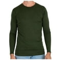 thumbnail image 1 of MERIWOOL Big and Tall Men's Long Sleeve Shirt Midweight Merino Wool Base Layer Army Green, 1 of 3