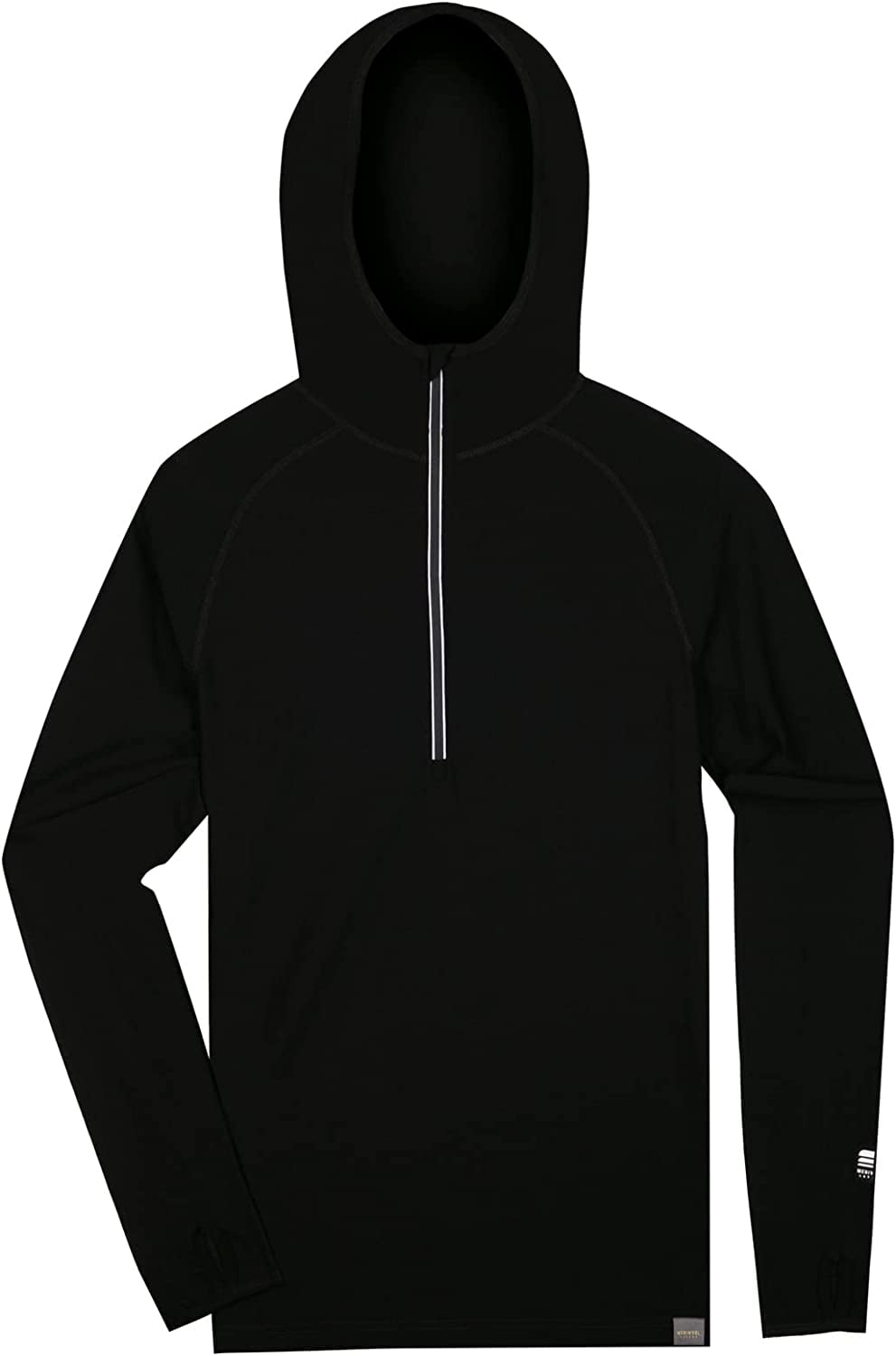 Black 2025 merino hoodie