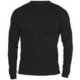 thumbnail image 1 of MERIWOOL Men's Merino Wool Midweight Baselayer Crew - X-Large - Black, 1 of 7