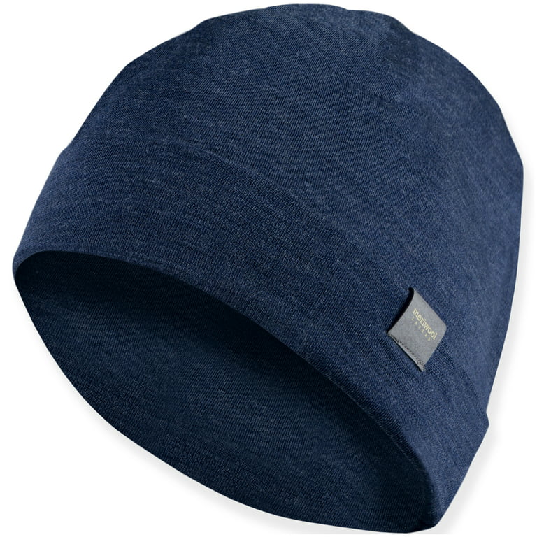 MERIWOOL Unisex Merino Wool Cuff Beanie Hat - Choose Your Color 