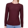 thumbnail image 1 of MERIWOOL Women's Base Layer Long Sleeve Henley - Lightweight Merino Wool Thermal, 1 of 5