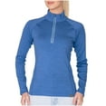 thumbnail image 1 of MERIWOOL Women's Half Zip Base Layer 400g Heavyweight Merino Wool Sweater, 1 of 6