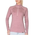 thumbnail image 1 of MERIWOOL Women's Half Zip Base Layer 400g Heavyweight Merino Wool Sweater, 1 of 6