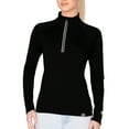 thumbnail image 1 of MERIWOOL Women's Half Zip Base Layer 400g Heavyweight Merino Wool Sweater, 1 of 6