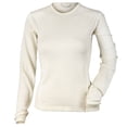 thumbnail image 1 of MERIWOOL Women's Merino Wool Midweight Baselayer Crew - Cream - L, 1 of 7