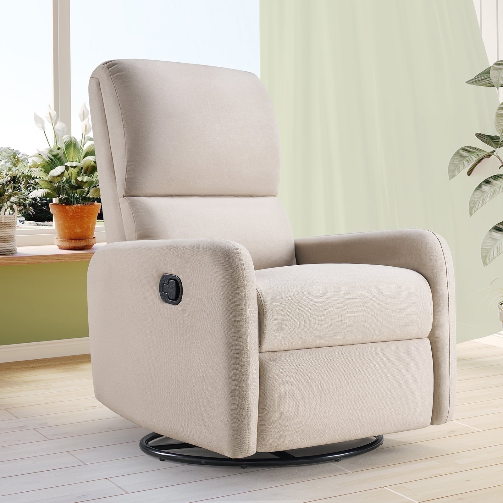 Merluxy Recliner Chair for Living Room,Nursery Glider with High