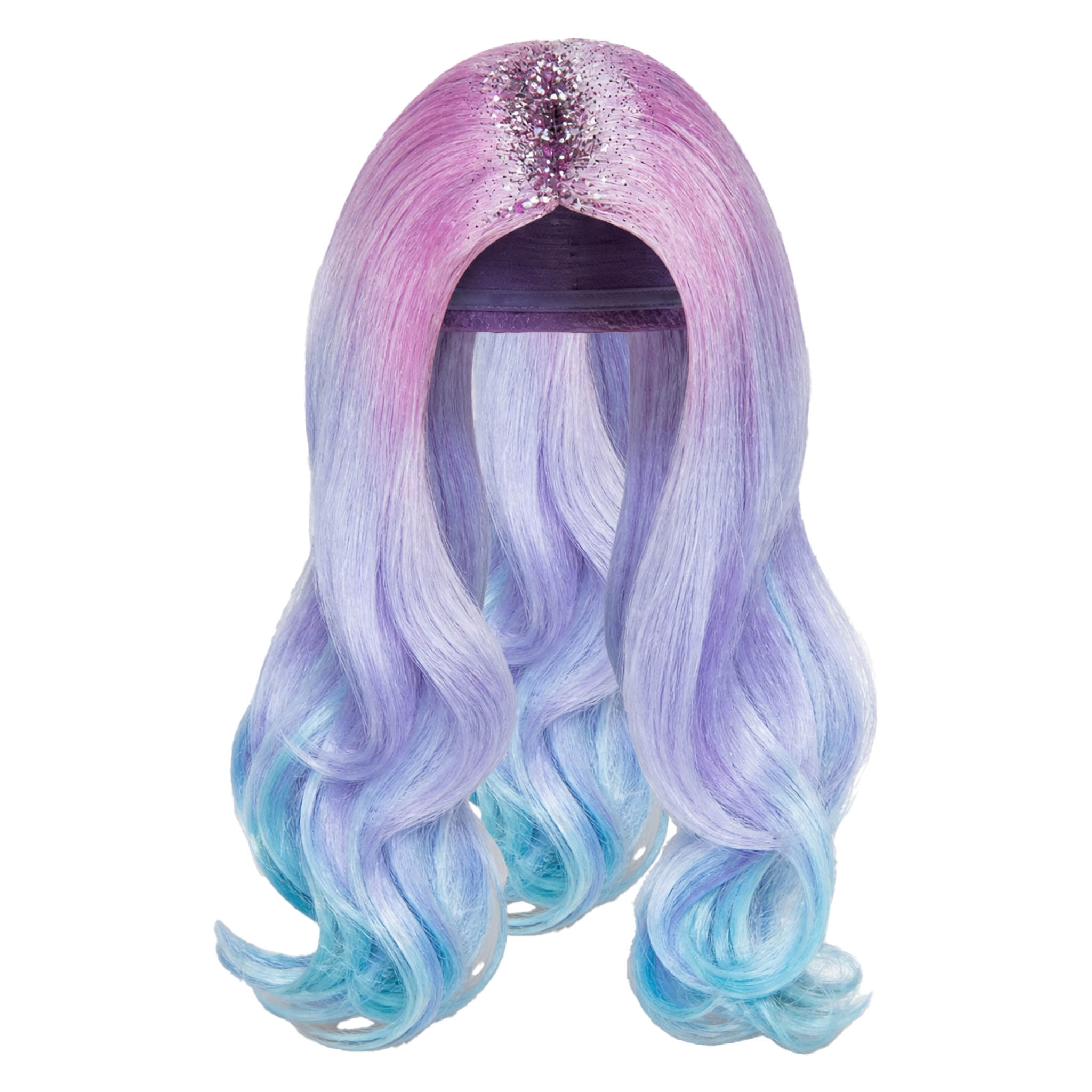Mermaid Glitter Wig Costume Accessory for Adults, Multicolor, Halloween by Way To Celebrate