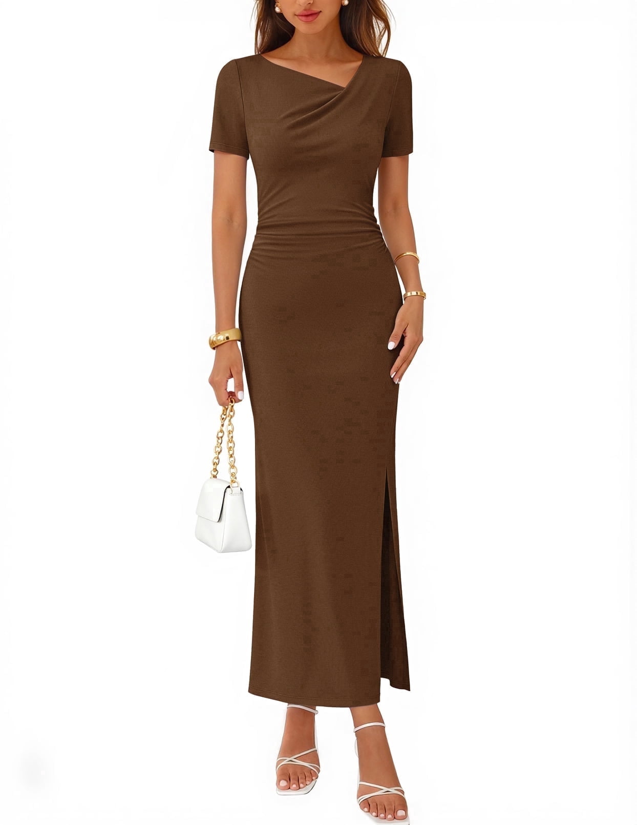 bodycon maxi dress brown Aerie Real Soft Stretch Bodycon Maxi Dress