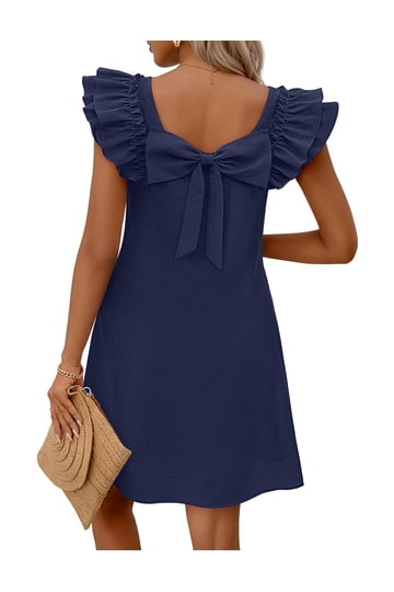 sachin and babi light blue dress Simple Cheap A-Line White Lace Short Cute Homecoming Dresses For Teen, –  morievent main image 1