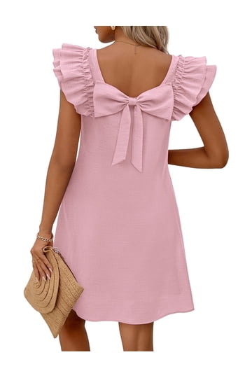pink dresses at walmart Ketyyh-chn99 Maxi Dress Plus Size Casual High-Low Dress Hot Pink,3XL