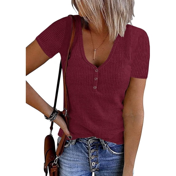Merokeety Casual Tank Top Wine S