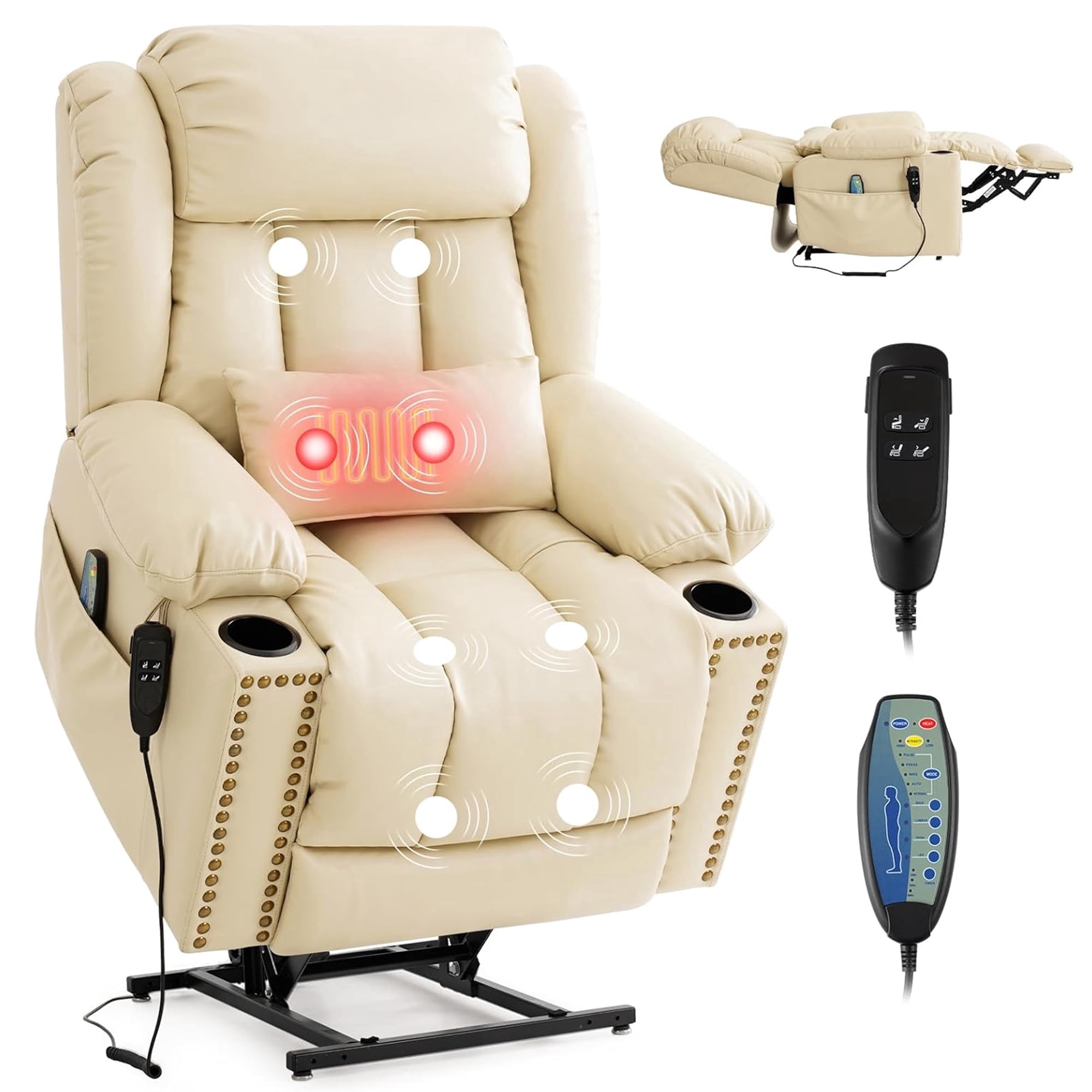 MEROUS Dual Motor Power Lift Recliner, Infinite Position Electric ...
