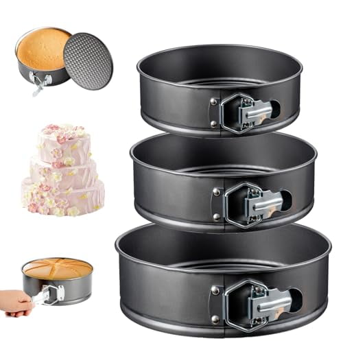 MERRALTA Springform Pan Set, 7 8 9 Inch Leakproof Cheesecake Pans