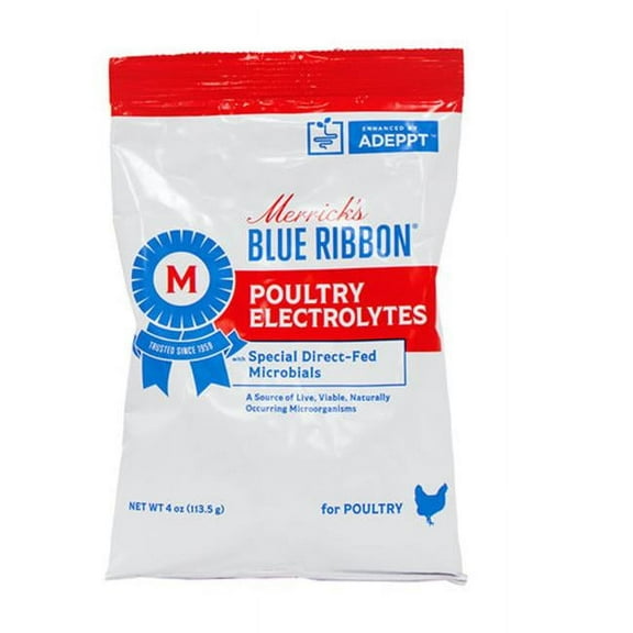 MERRICKS BLUE RIBBON POULTRY ELECTROLYTE 4oz.
