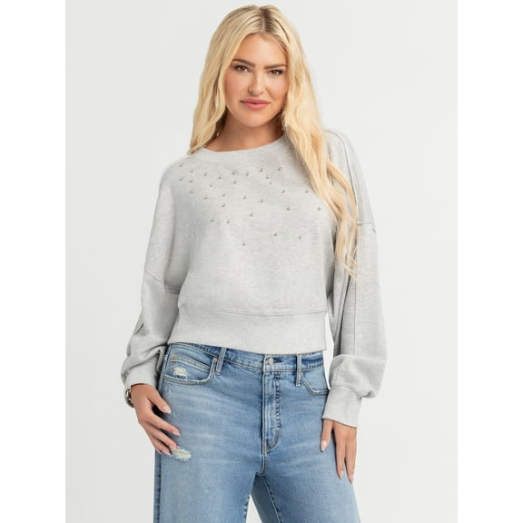 Jessica Simpson Women's Merril Crewneck Top, Sizes XS-XL