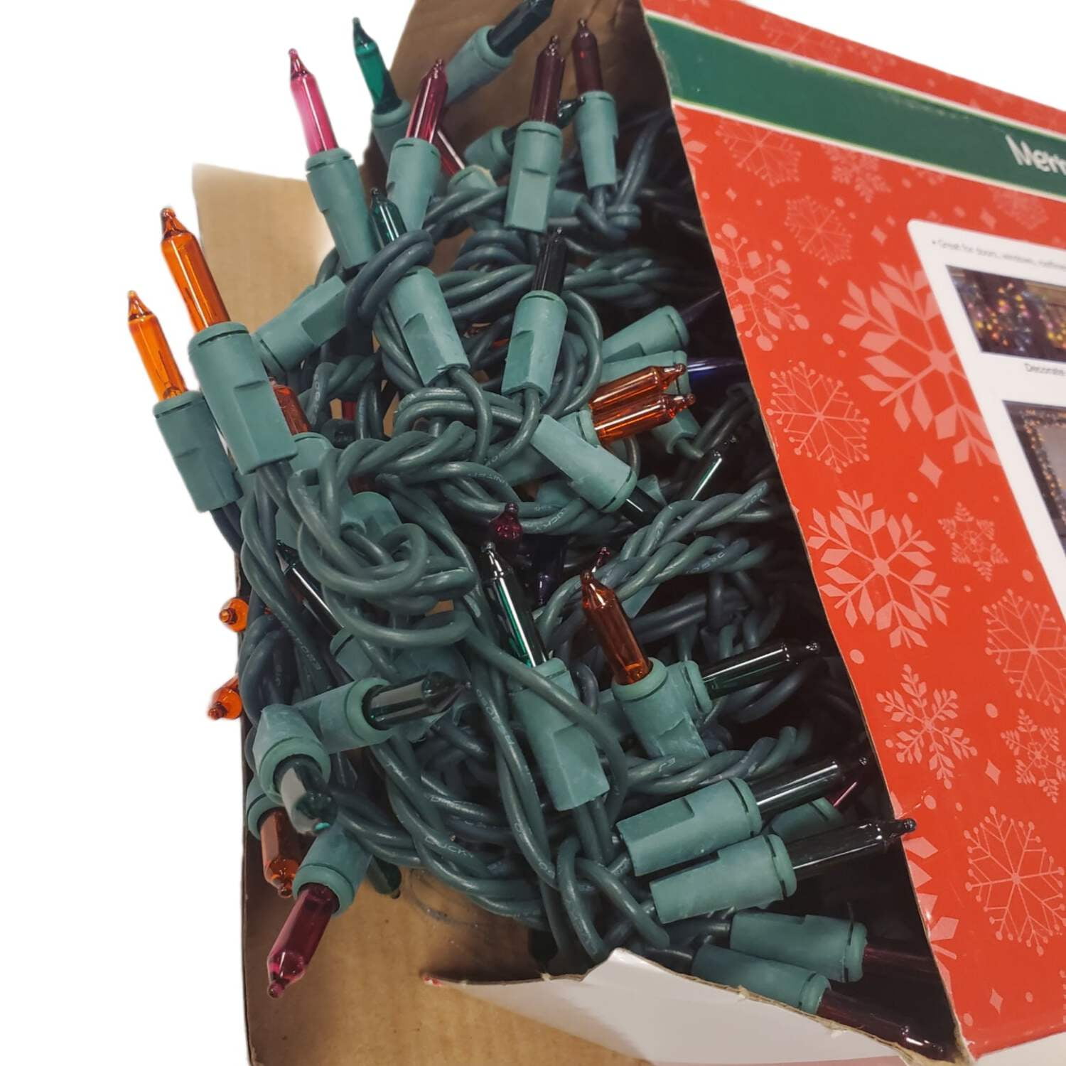 Merry Brite Garland Lights 200ct – 18ft Multi-Color