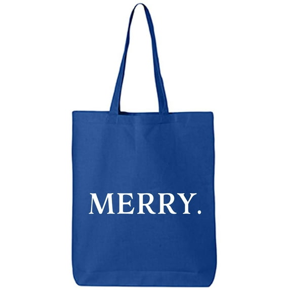 MERRY Cotton Canvas Tote Bag