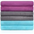 thumbnail image 1 of MERRY HOME Microfiber Bath Towel - 27' x 55' 6 Pack Bath Towel Sets Ultra Soft & Absorbent, Quick Dry for Pool, Spa & Gym, 1 of 7