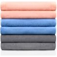 thumbnail image 1 of MERRY HOME Microfiber Bath Towel - 27' x 55' 6 Pack Bath Towel Sets Ultra Soft & Absorbent, Quick Dry for Pool, Spa & Gym, 1 of 12