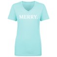 thumbnail image 1 of MERRY Womens V-Neck T-Shirt, 1 of 3