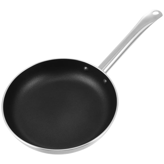 MERRYHAPY 1 Pc Nonstick Aluminum Steak Pan Skillet for Household Cooking Black