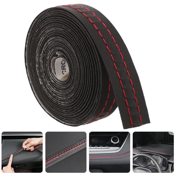 MERRYHAPY Black Automotive Interior Trim Kit for Car Door Panels and Dashboard Replacement Accessories