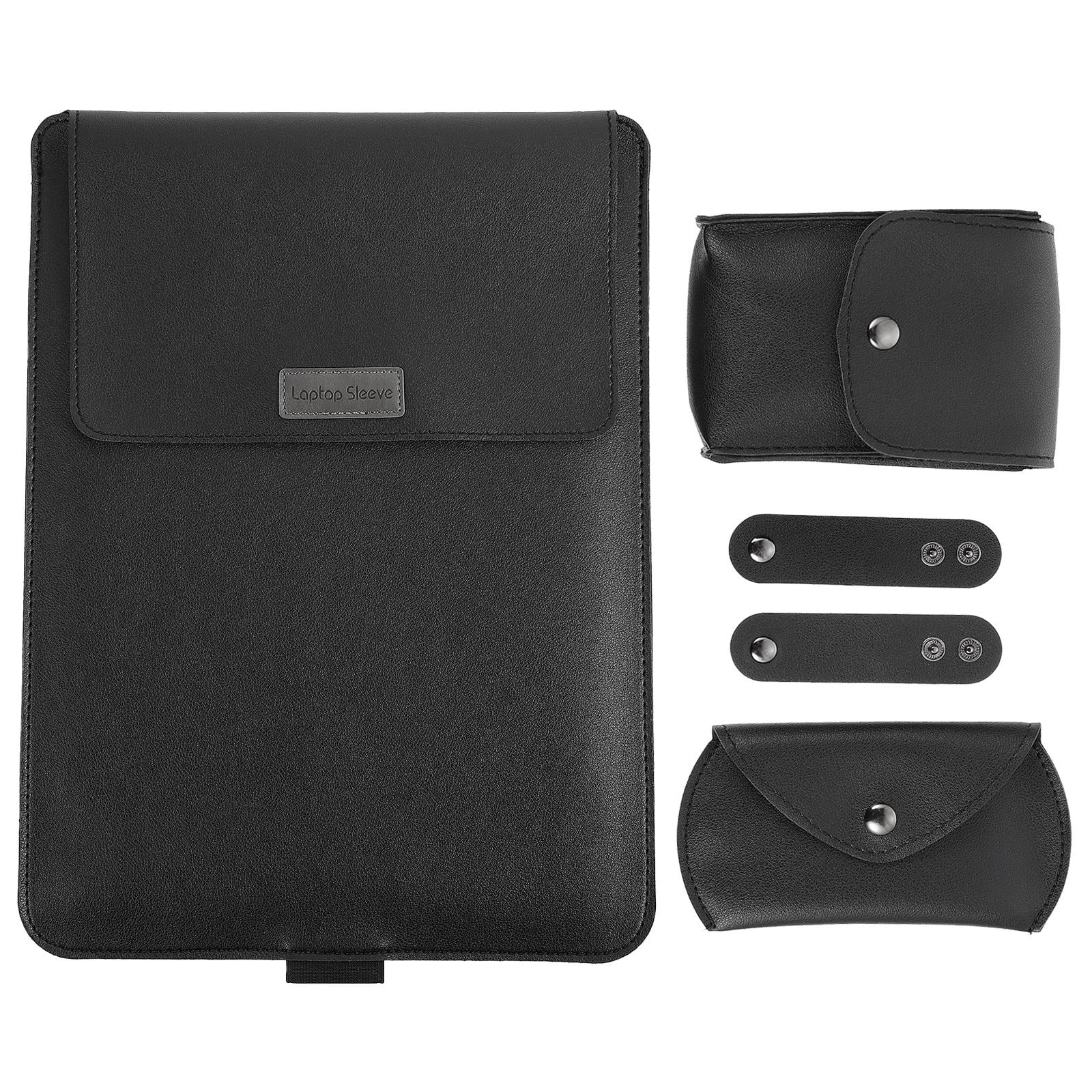 MERRYHAPY Black Laptop Sleeve with Stand, TPU Protective Case, Portable Cover for Travel and Everyday Use