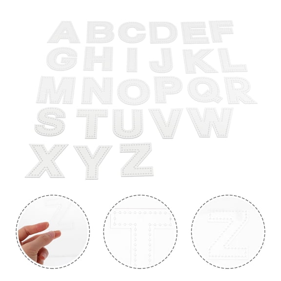 MERRYHAPY 1 Set Acrylic Lettering Stencils for Artists and Crafts, White Reusable Painting Templates