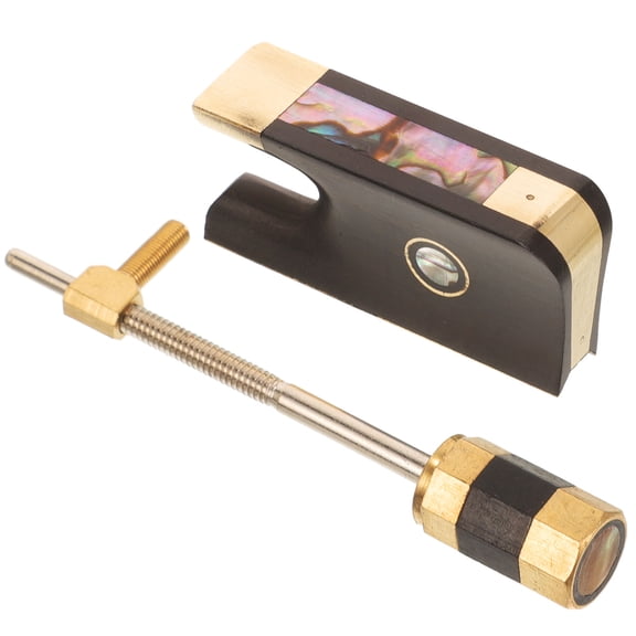 MERRYHAPY 1 Set Practical Violin Bow Frog with Screws Wear Resistant Violin Bow Replacement