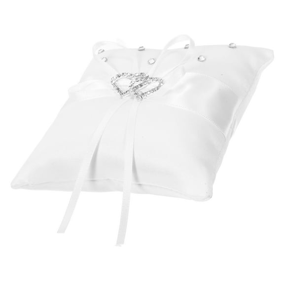 MERRYHAPY Satin Bearer Pillow Cushion for Wedding Ceremony, 1 Pack, Elegant and Soft Design