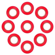 MERRYHAPY 10Pcs Red Plastic Electric Tape Roll Industrial Use with High Adhesion and Insulation