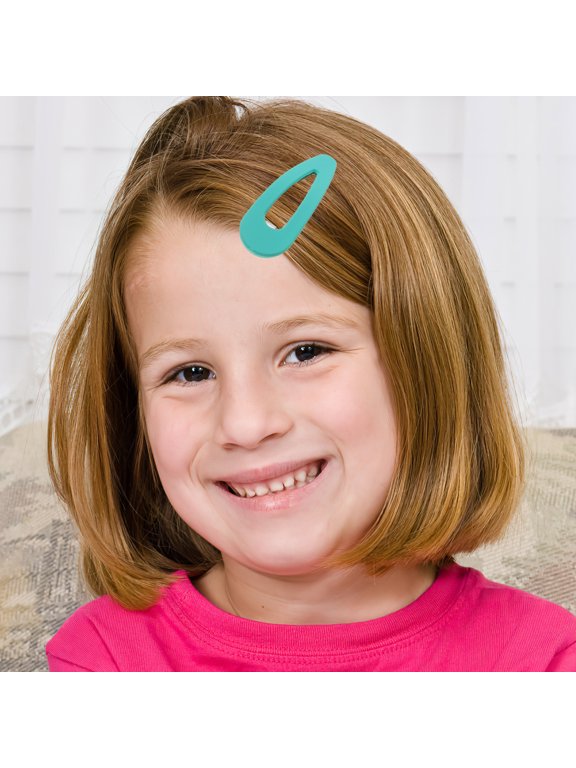Non- Shape Hair Clips, 10pcs Assorted Colors, Plastic & Iron, 2.8 x 0.9 x 0.2 in, Hair Accessories for Girls & Women