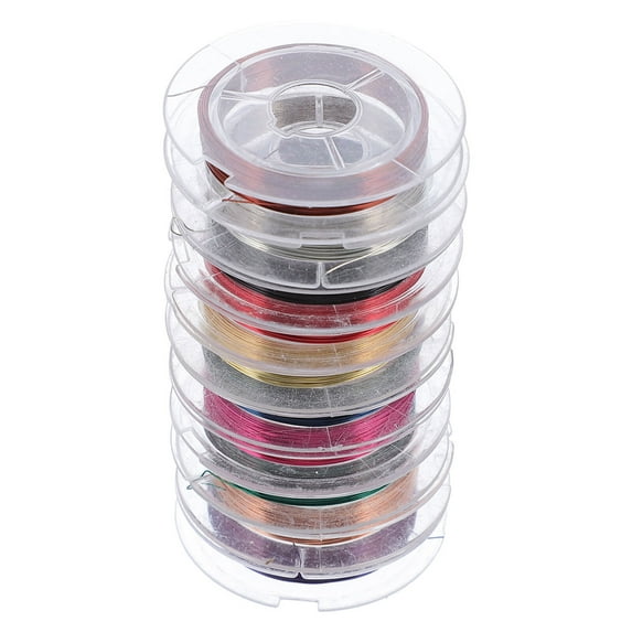 MERRYHAPY 10 Rolls Assorted Color Wire for Jewelry Making Copper Wires ...
