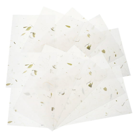 MERRYHAPY Vintage Rice Paper Sets for Writing and Painting, 10 Multi-Color Sheets Ideal for Art and Craft