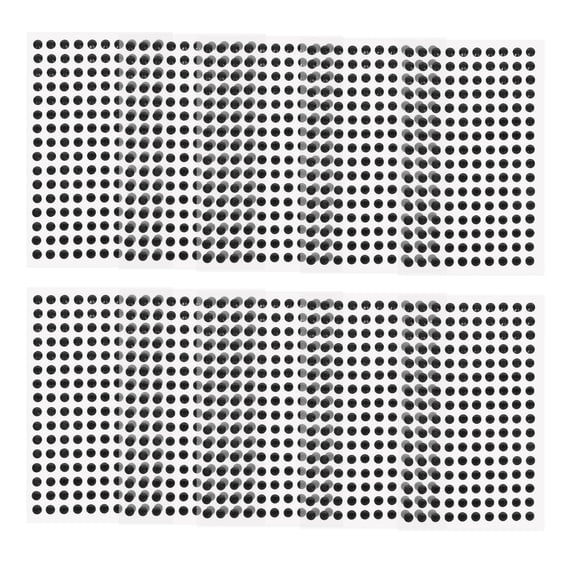 MERRYHAPY Black Flat Back Rhinestone Stickers Self-Adhesive for Nail Art, Makeup, Crafts, Decorations, and Projects
