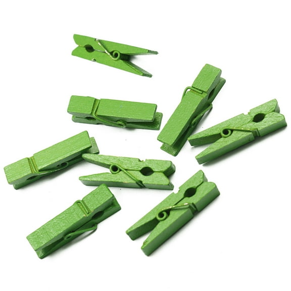 MERRYHAPY Green Photo Hanger Clips 100 Pcs Coated Paint for Hanging Photos Artwork and Crafts