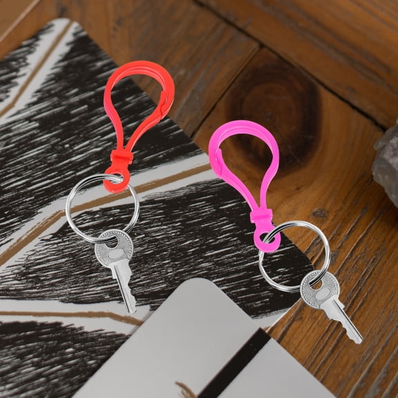 MERRYHAPY 100 Pieces Assorted Color Plastic Lobster Clasps for Jewelry Making, Craft Findings Supplies