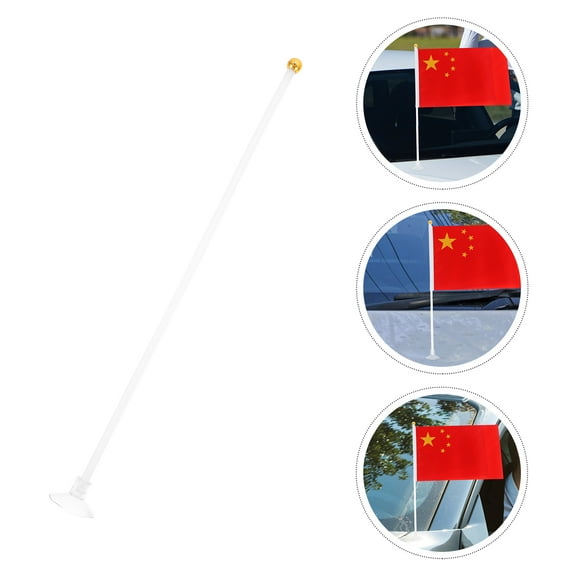 10-Pack Car Flags with Magnetic and Cup Mounts, Window & Wall Holders for Vehicle and Home Decoration