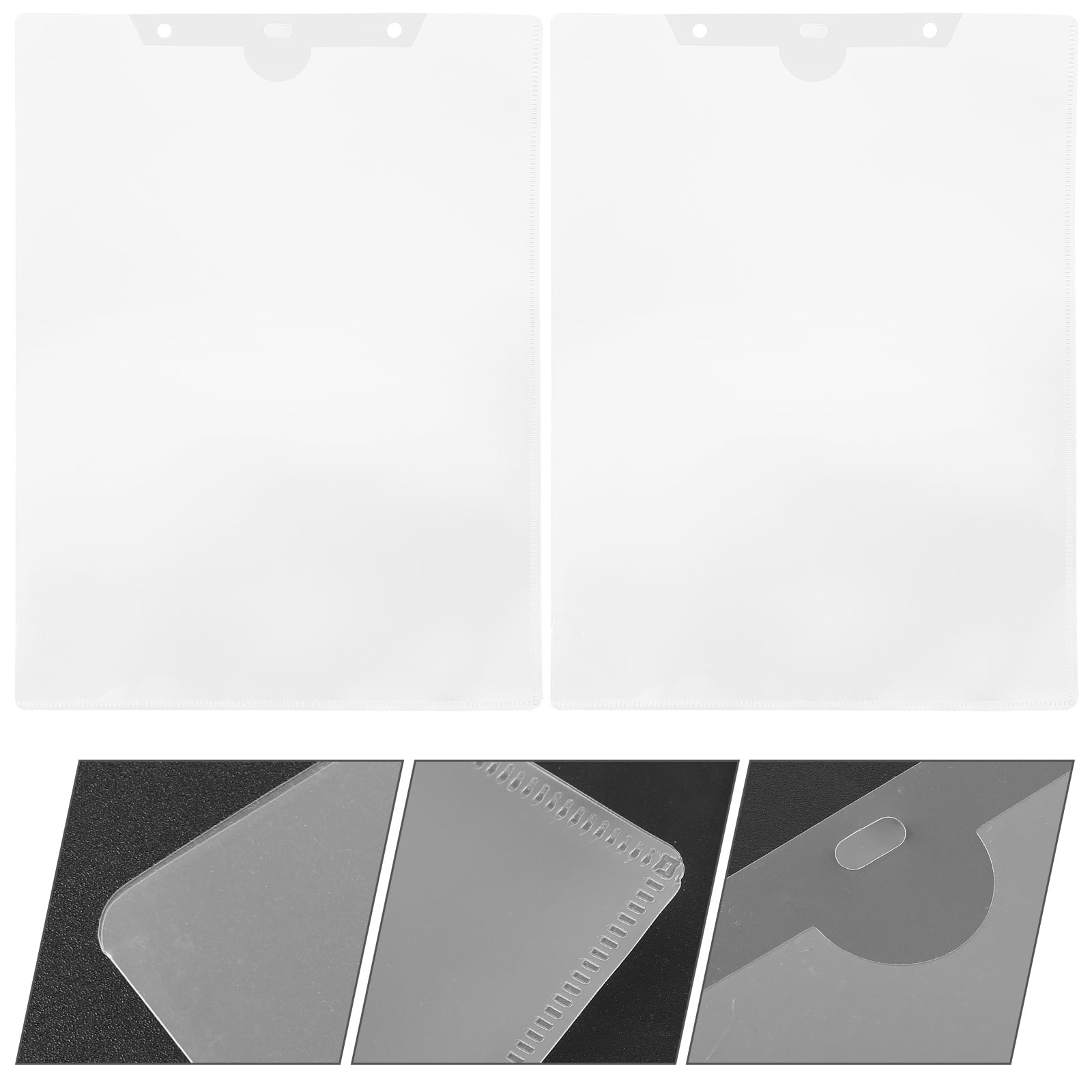 MERRYHAPY 10Pcs Clear Plastic File Folders for Document Protection ...