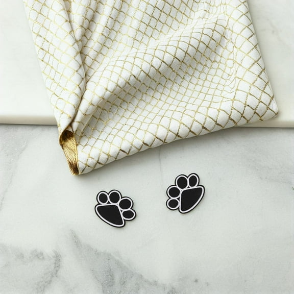MERRYHAPY 10 Pcs Embroidered Dog Paw Patch Appliques for Clothes Bags Hats Sewing Craft Accessories