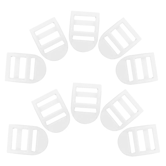 MERRYHAPY 10-Pack White Backpack Binding Clips for Doll Accessories Easy Attachment Doll Outfit Fastening