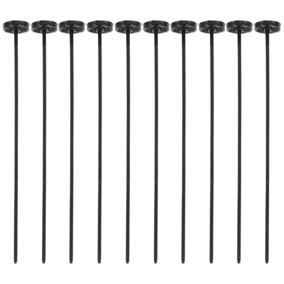 MERRYHAPY 10Pcs Non-Sewing Fasteners for Shirts Black Plastic Removable No Sew Tufting Buttons