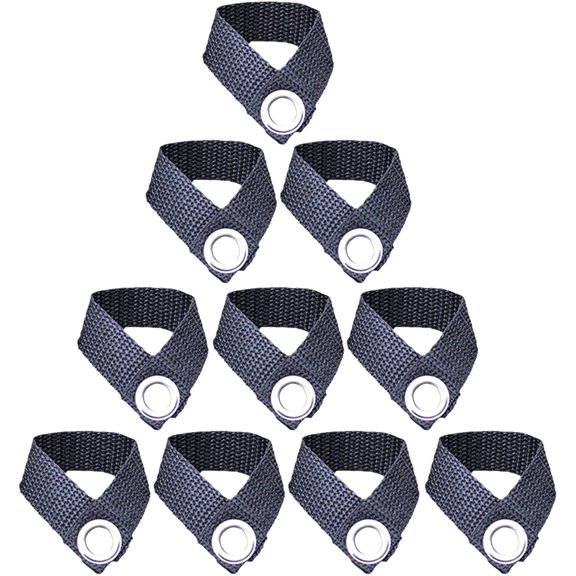 MERRYHAPY 10-Pack Tent Pole Fixators for Camping Canopy Awning, Easy Install, Black Accessories