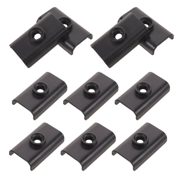 MERRYHAPY Outdoor Canopy Support Hardware, Black, for Sunshade, Easy Install, 10Pcs
